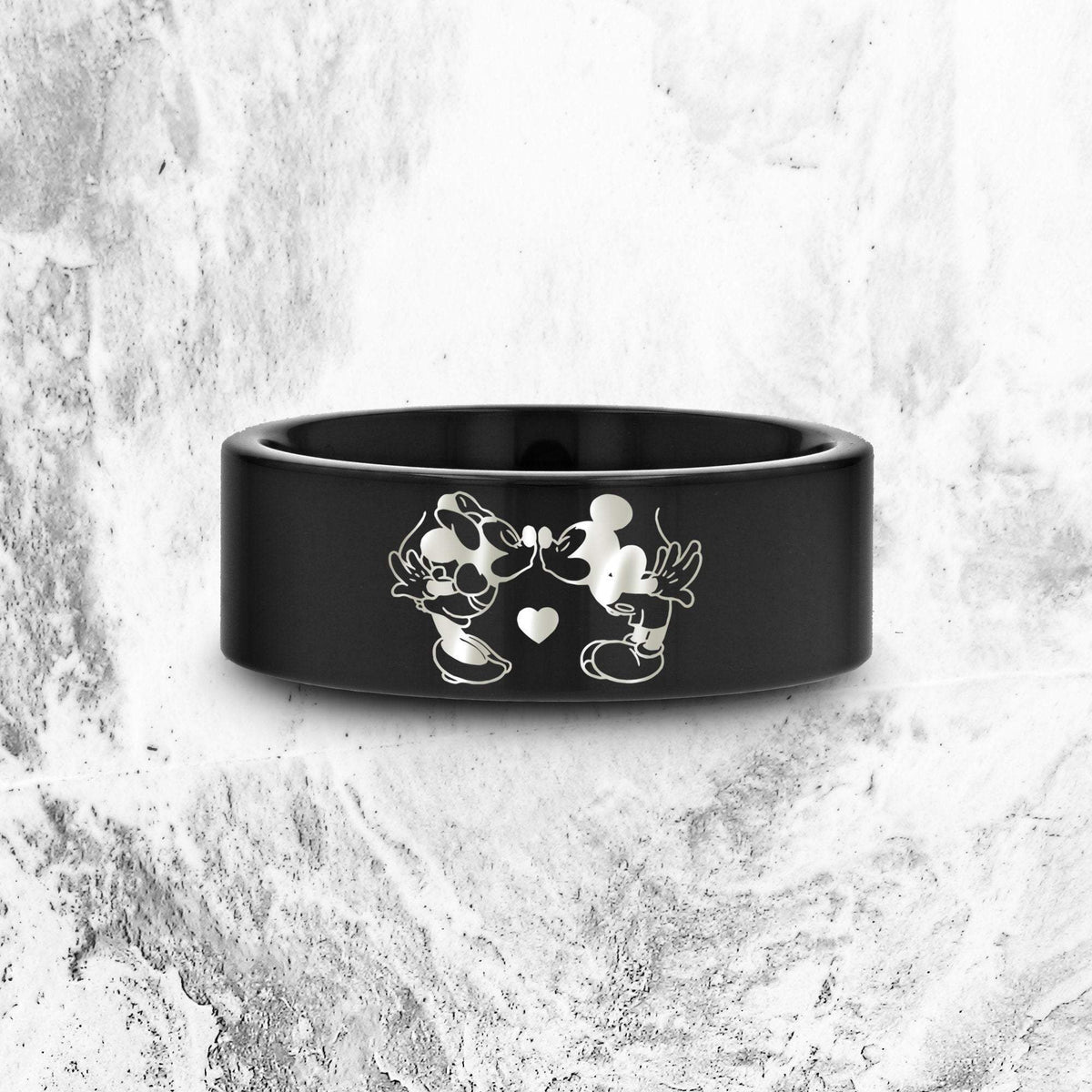 Disney Engagement Ring, Mickey and Minnie Ring, Mickey Wedding Ring, M