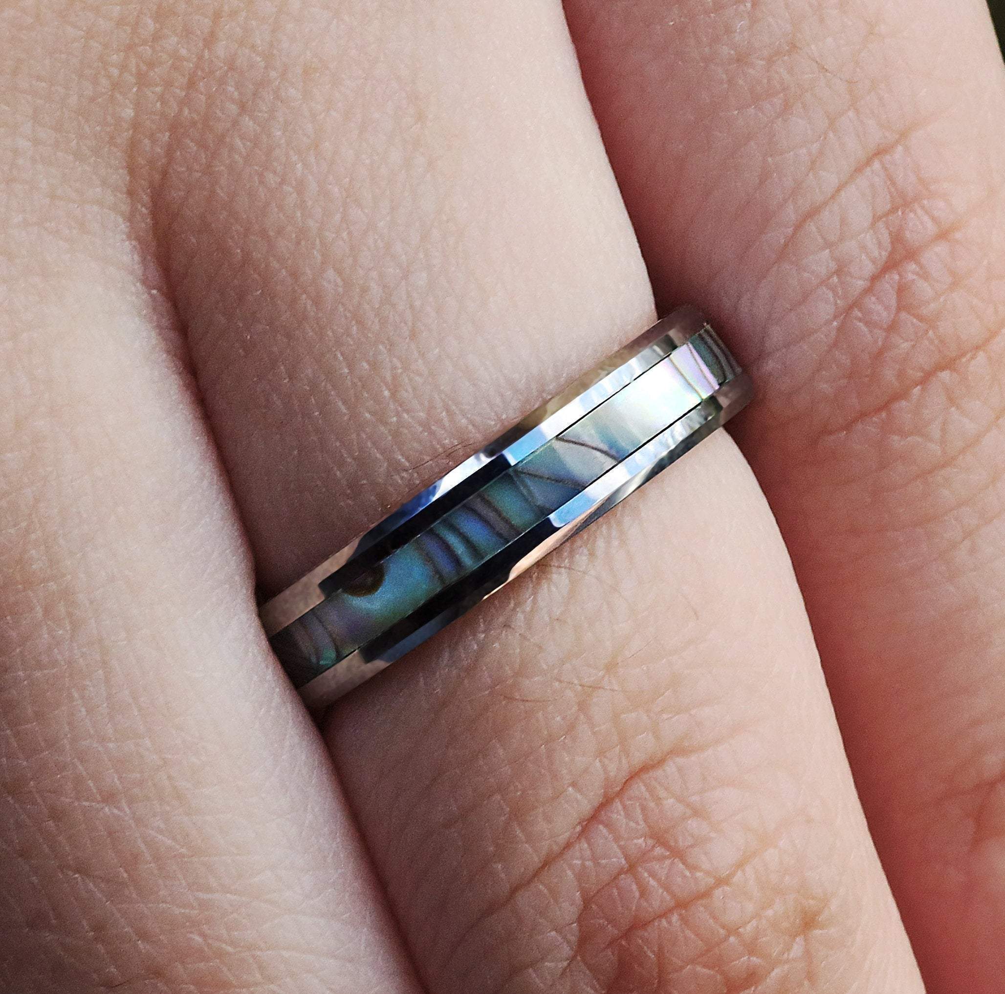 Abalone Shell Rim Abalone Shell Ring