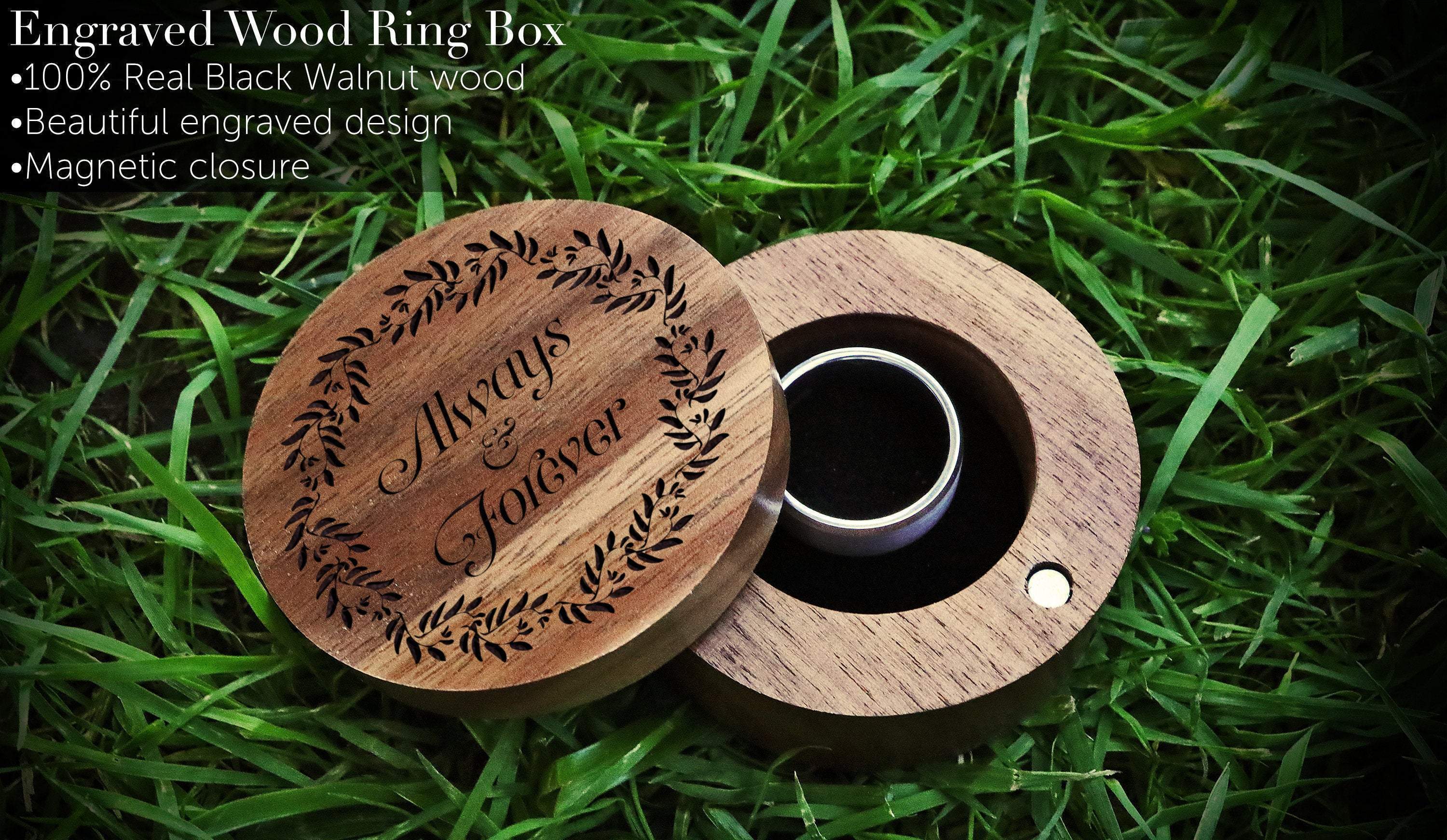 Wedding Rig Box Wooden wedding ring box 60 photos - Astyledwedding.com