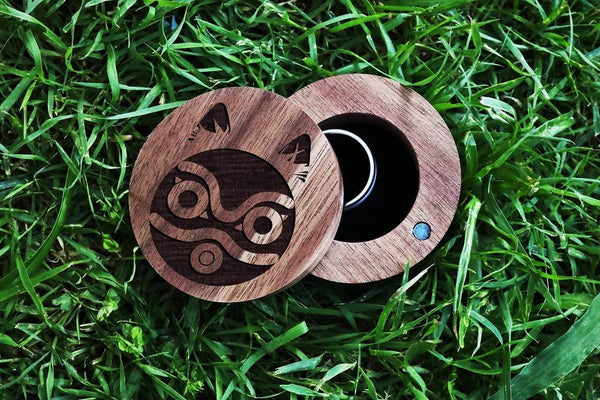 Studio Ghibli Princess Mononoke Wedding Ring Box, Totoro Wood Engageme