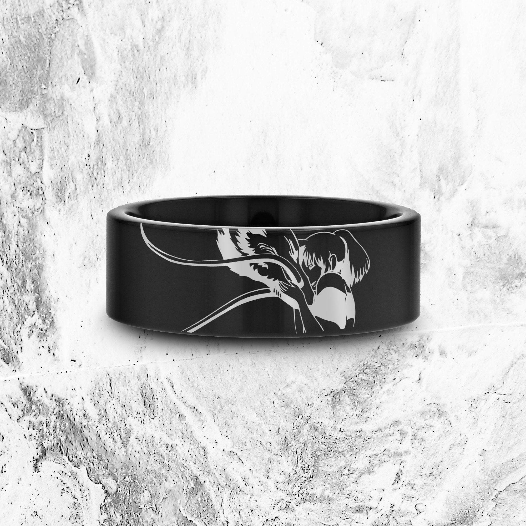 Chihiro Ring, Chihiro and Haku Ring, Studio Ghibli Dragon Ring, Studio