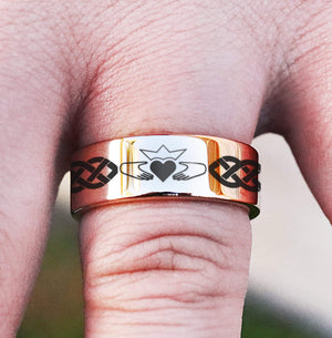 Open image in slideshow, everaftercreative Ring Claddagh ring, mens claddagh ring, ladies claddagh ring, womens claddagh ring
