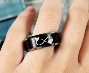 Open image in slideshow, everaftercreative Ring Disney Engagement Ring, Disney Infinity Promise Ring, Disney Wedding Band, Disney Jewelry
