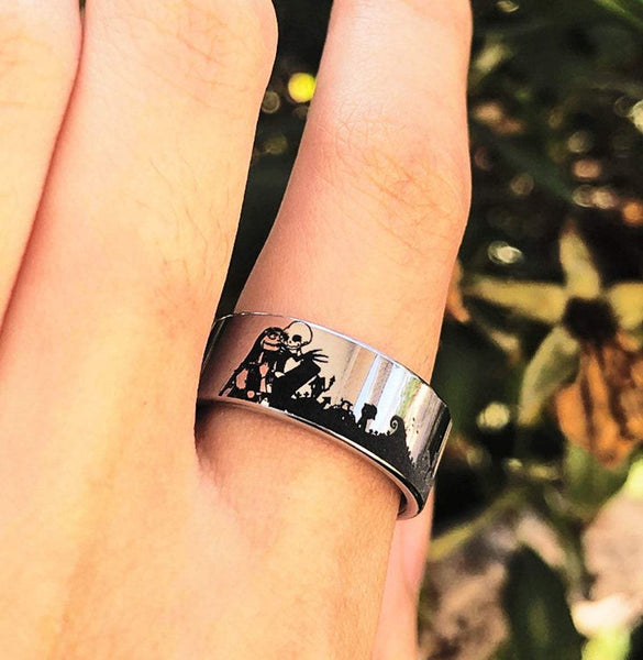 Jack Sally Wedding Band Her Jack His Sally Engagement hotsell Wedding Ring Nightmare Before Christmas Jack Skellington We're Simply Meant To Be Ring