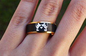 Open image in slideshow, everaftercreative Ring Disney Engagement Ring, Mickey and Minnie Ring, Mickey Wedding Ring, Disney Castle Rings.
