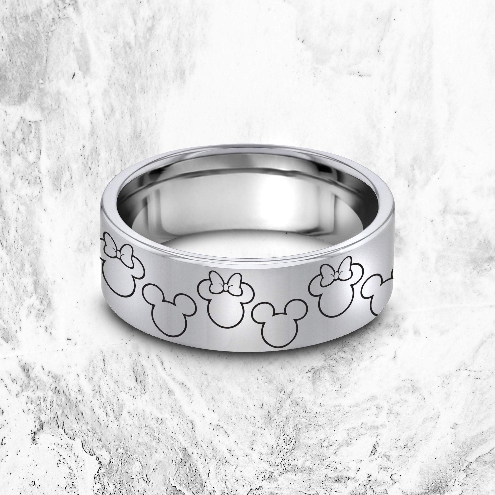 Minnie Ring Mickey Mouse And Minnie Mouse Wedding Ring