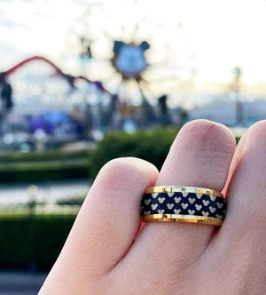 Open image in slideshow, everaftercreative Ring Disney Spinner Ring, Mickey Minnie Ring, Mickey and Minnie Wedding Ring, Disney Wedding Ring
