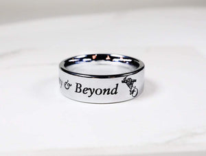 Open image in slideshow, everaftercreative Ring Disney Toy Story Wedding Band, To Infinity and Beyond Ring, Toy Story Buzz Light Year Ring
