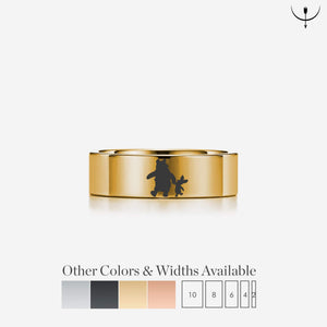 Open image in slideshow, everaftercreative Ring Disney Winnie the Pooh Wedding Band, Disney Pooh and Piglet Ring, Disney Wedding Ring, Disney Jewelry, Engagement Ring
