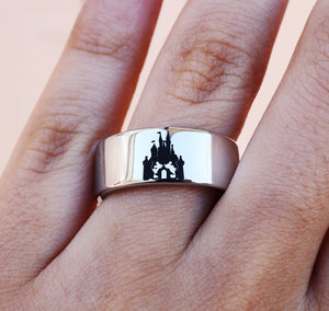 Open image in slideshow, everaftercreative Ring Disneyland Jewelry, Disney Castle Engagement Ring, Mickey Minnie Wedding Ring, Disney Wedding Ring
