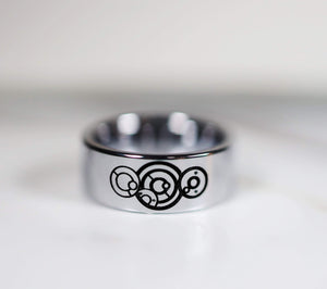 everaftercreative Ring Dr. Who I Love You Wedding Ring, Doctor Who Time Lord Design Ring, Mens Dr Who Ring Gallifreyan Ring