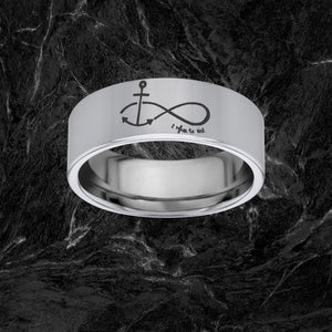 everaftercreative Ring Infinity Wedding Ring, Bird Ring, Swallow Dove Wedding Ring, Infinity Wedding Ring