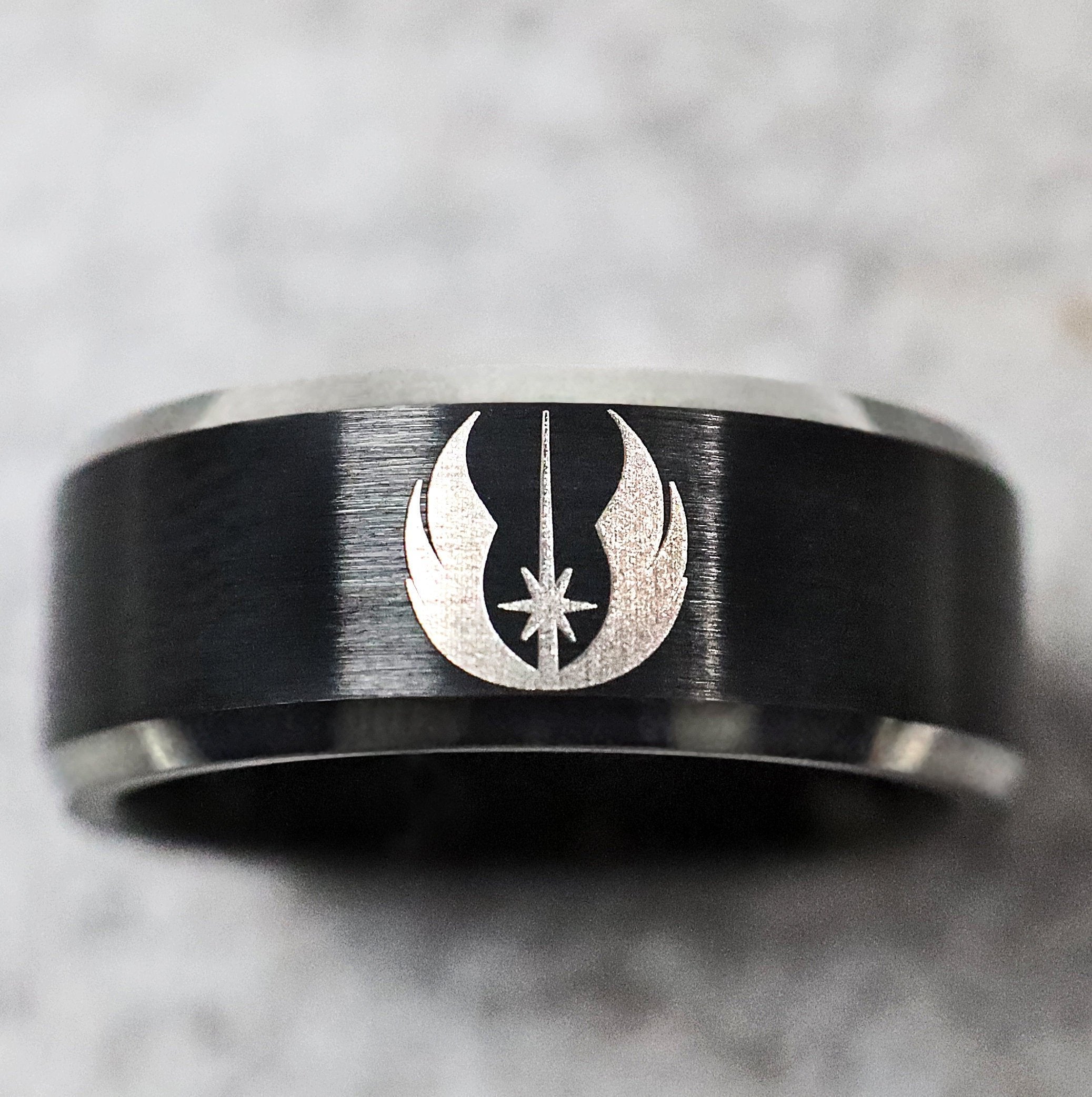 Jedi Order Wedding Band, Star Wars Engagement Ring, Star Wars Rebel Al Jedi Order Wedding Band, Star Wars Engagement Ring, Star Wars Rebel Al