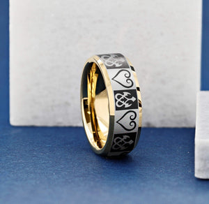 Open image in slideshow, everaftercreative Ring Kingdom Hearts Engagement Ring, Kingdom Hearts Sora Riku Promise Ring, Kingdom Hearts Wedding Band
