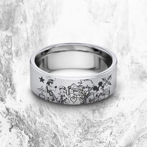 everaftercreative Ring Kingdom Hearts Wedding Ring, Kingdom Hearts Sora Riku Kaira Jewelry, Kingdom Hearts Mickey Ring.