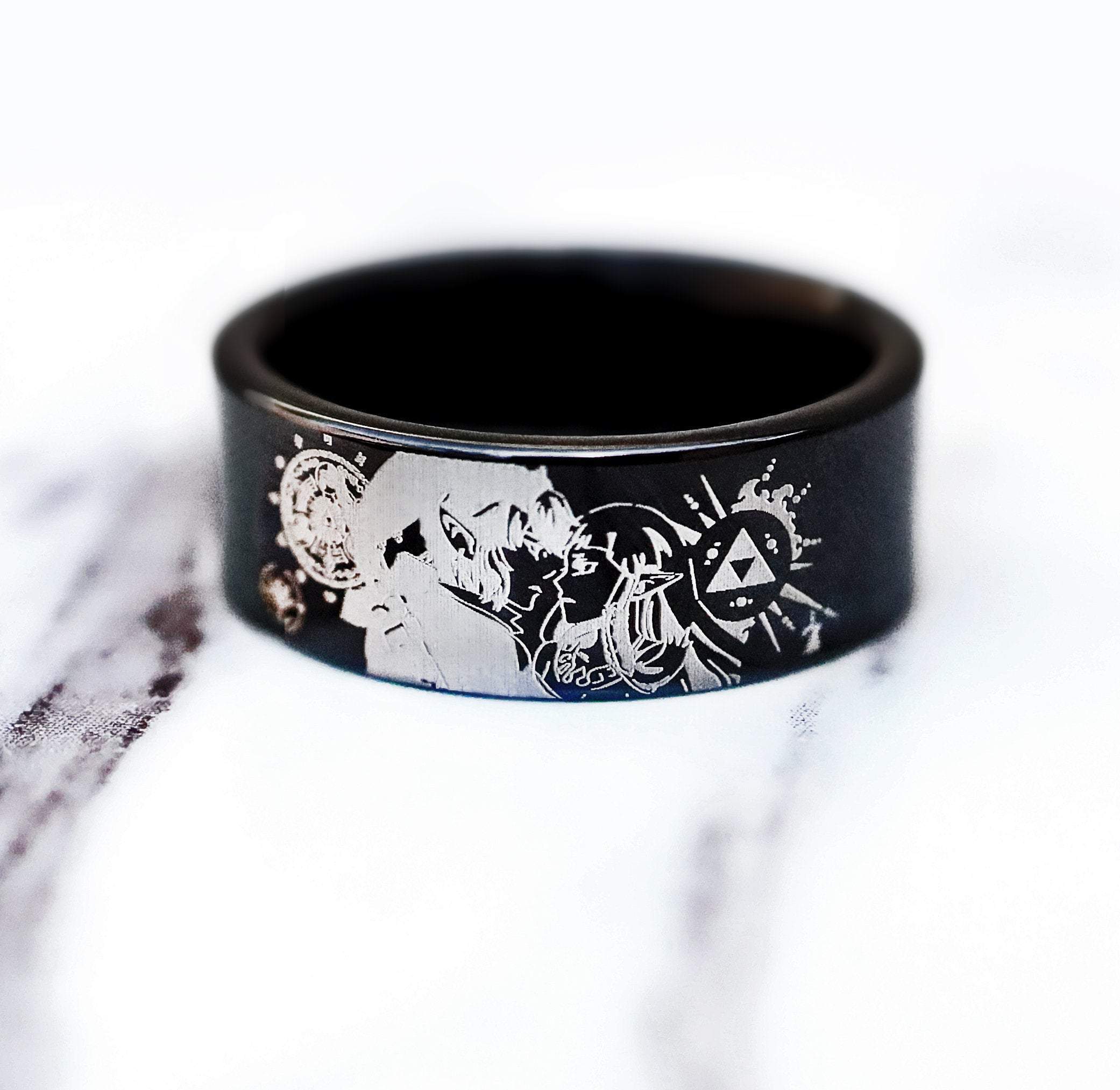 Legend of Zelda Engagement Ring, Link Zelda Triforce Ring, Zelda Jewel