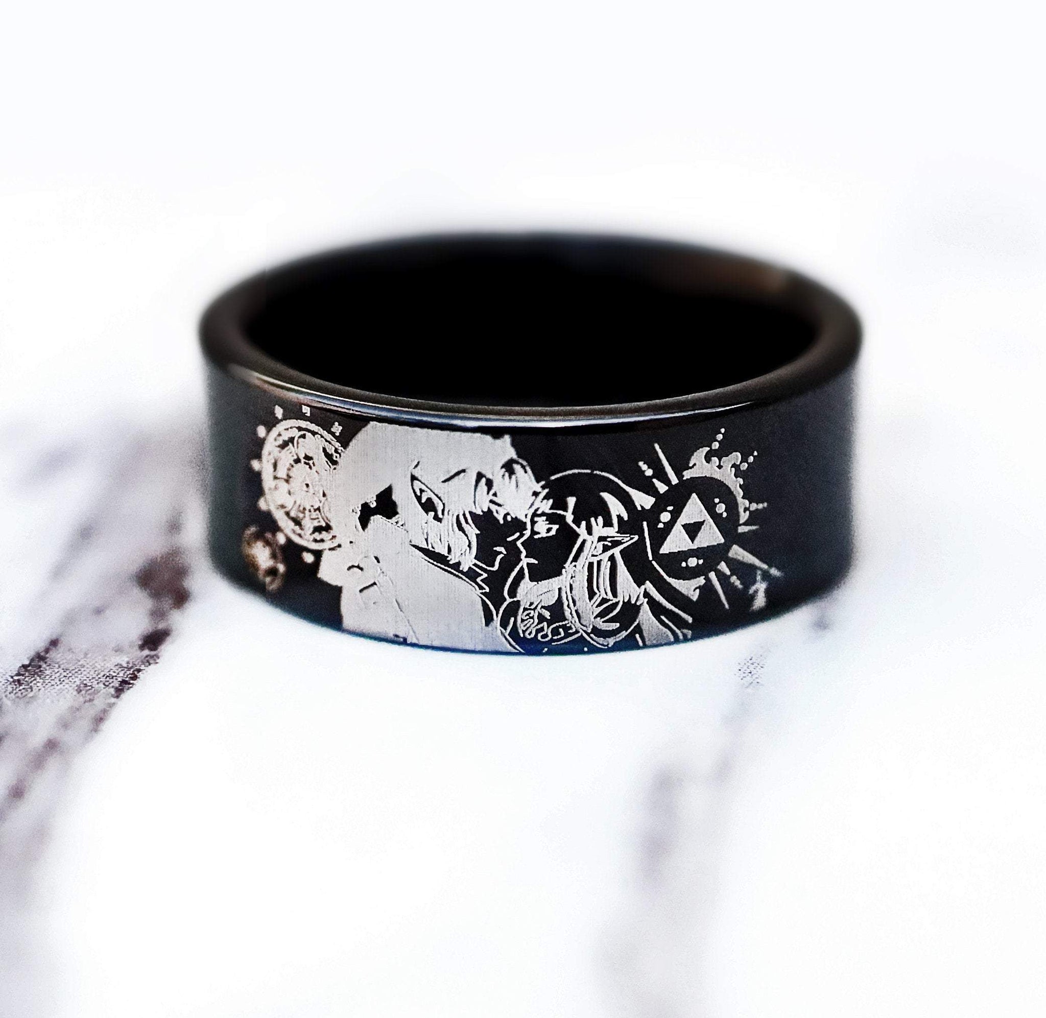 Legend of Zelda Engagement Ring, Link Zelda Triforce Ring, Zelda Jewel