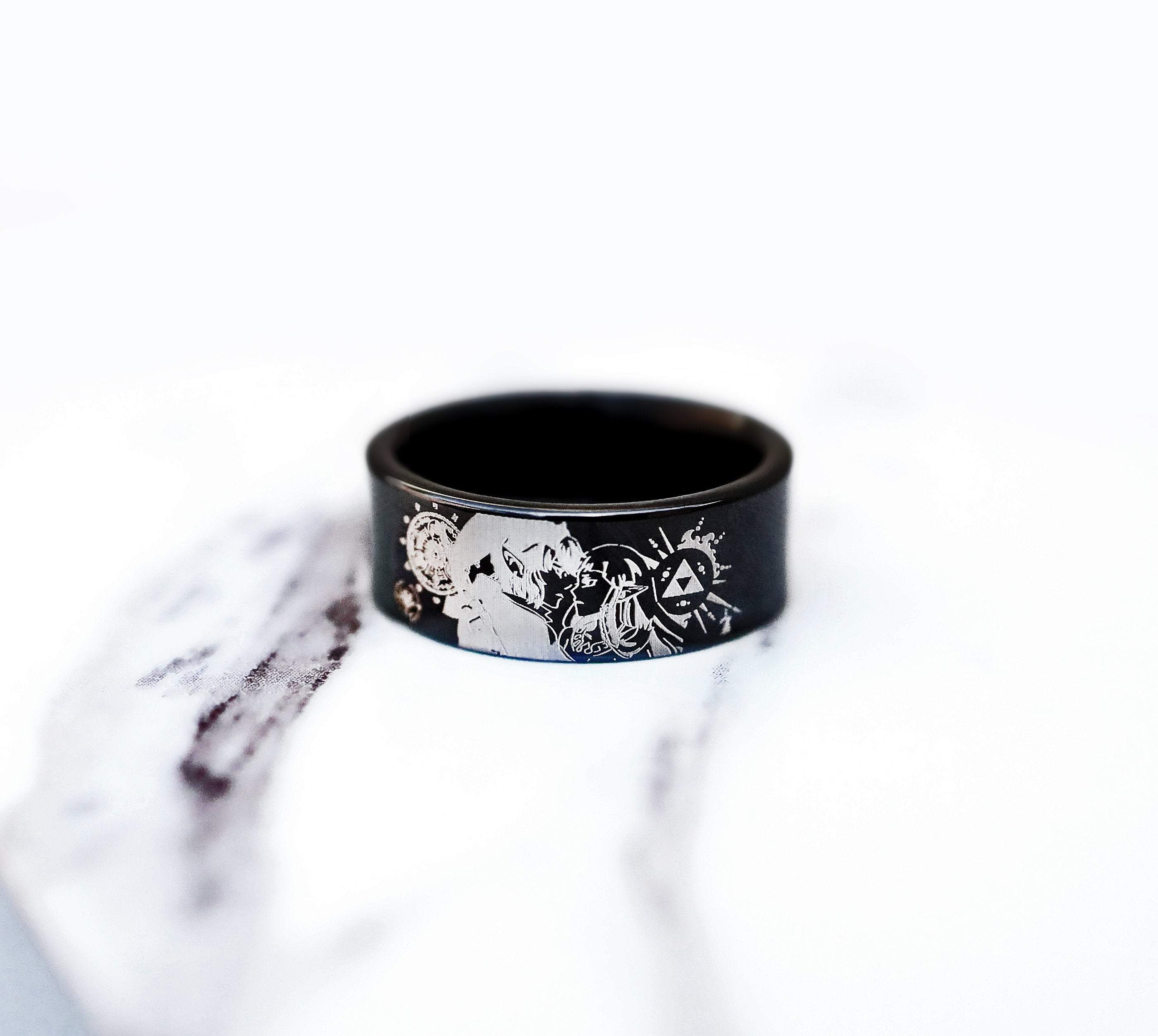 Legend of Zelda Engagement Ring, Link Zelda Triforce Ring, Zelda Jewel