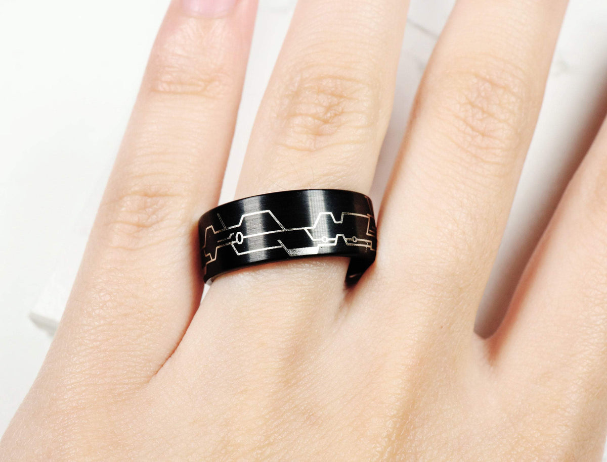Nier Automata Video Game Wedding Band, Nier Automata Ring, Nier Automa