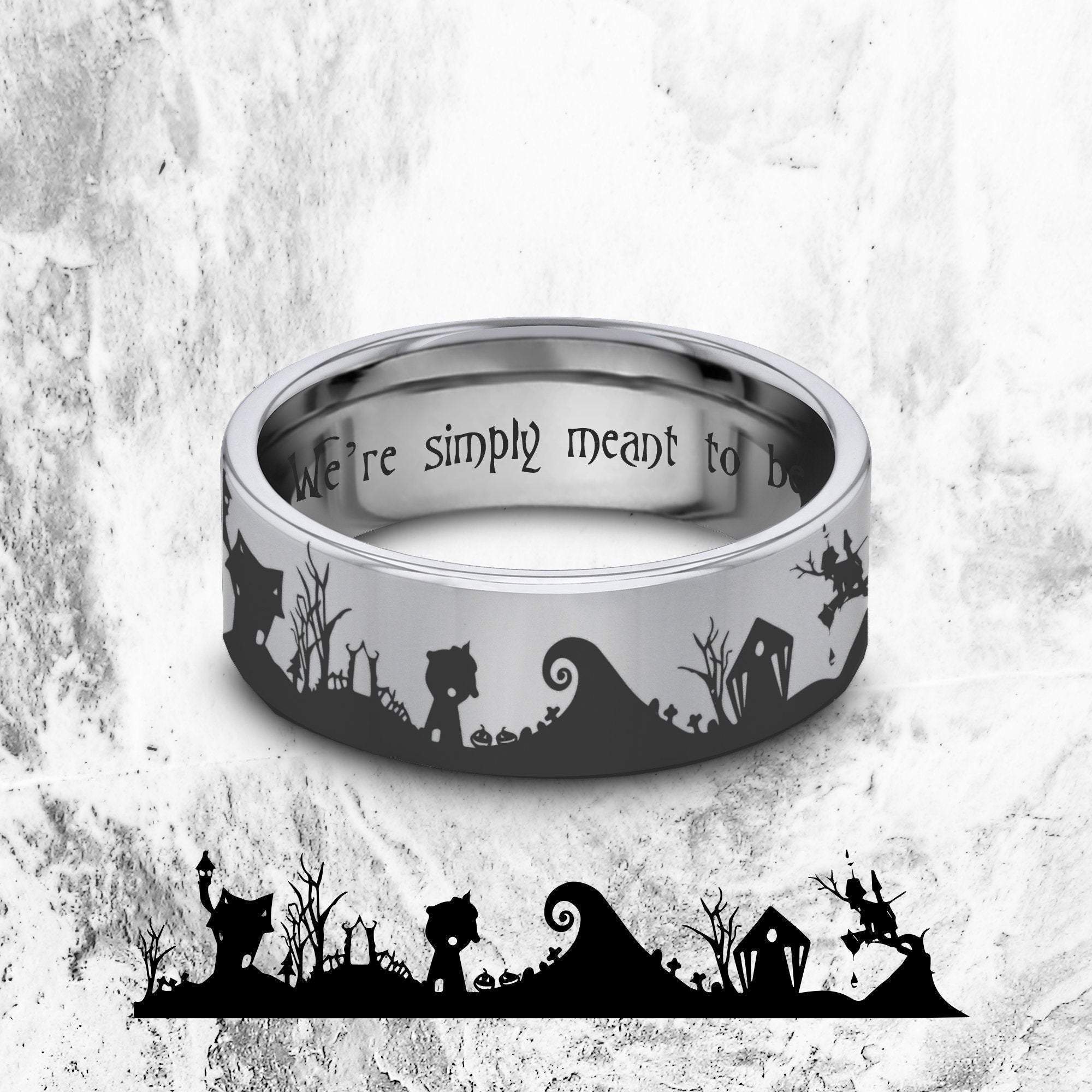 Nightmare Before Christmas Wedding Sets Jeulia "Romantic Soul"Jack Nightmare Before Christmas Wedding Sets Jeulia "Romantic Soul"Jack