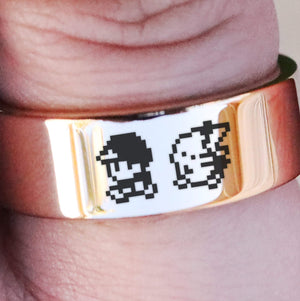 Open image in slideshow, everaftercreative Ring Pokemon Ring, Pokemon Pixel Ring, NES Ring, Old School Ring, Gameboy Ring, Pikachu Ring
