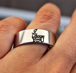 everaftercreative Ring Pokemon Wedding Ring, I Choose You Ring, Pokemon Engraved Ring, Pokemon Man Ring