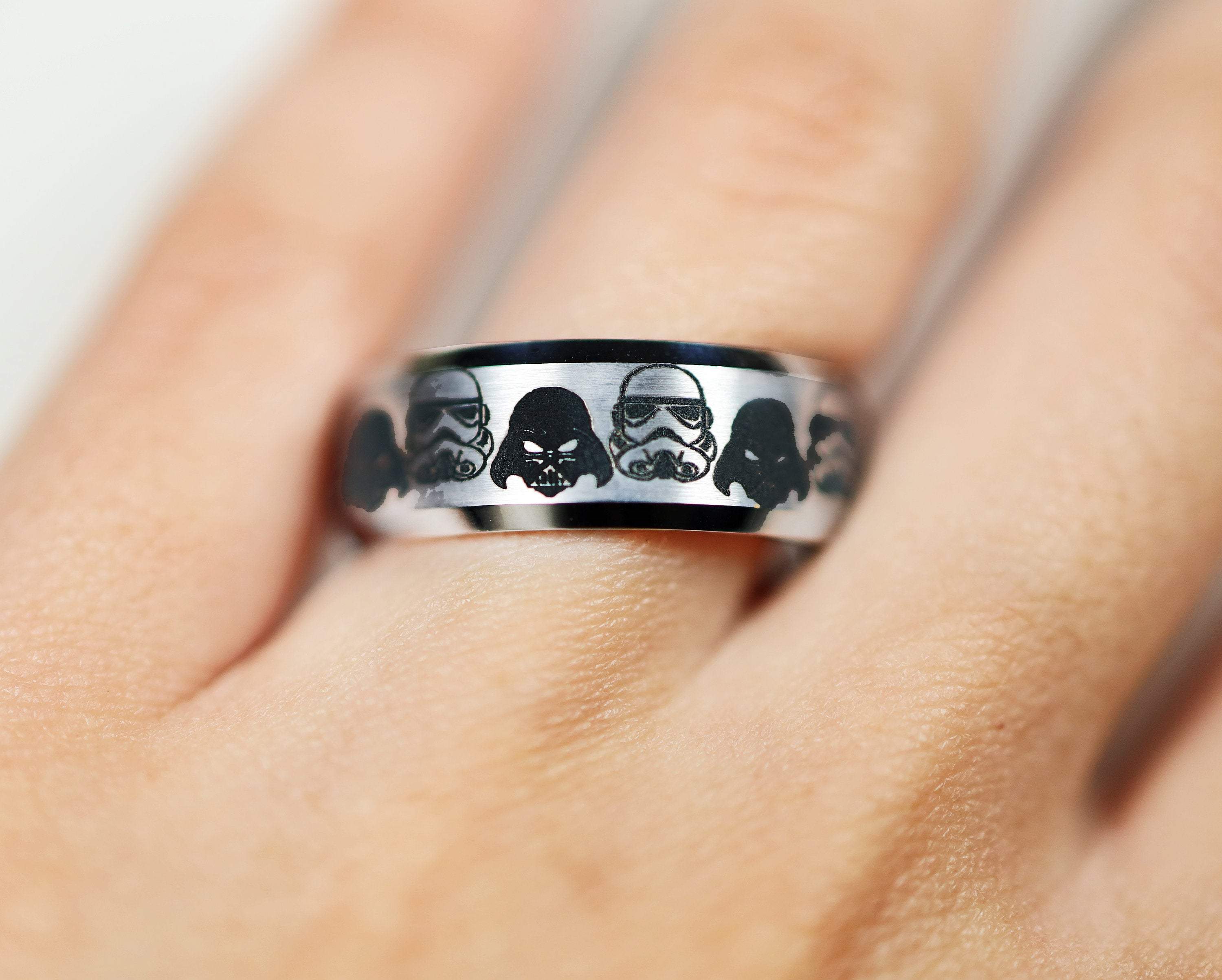 Star Wars Darth Vader Ring, Storm Trooper Ring, Star Wars Ring, Star W Star Wars Darth Vader Ring, Storm Trooper Ring, Star Wars Ring, Star W