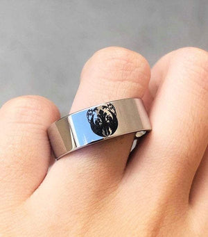 everaftercreative Ring Star Wars Rebel Alliance Engagement Ring, Star Wars Sith Code Mens Tungsten Carbide Wedding Band