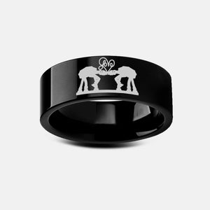 everaftercreative Ring Star Wars Walker Ring, Walkers Ring, Star Wars Wedding Band, Princess Leia, Darth Vader Ring.