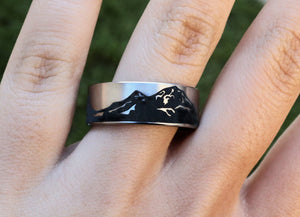 Open image in slideshow, everaftercreative Ring Three Sisters Mountain Oregon Wedding Ring, Adventure Engagement Ring, Mountain Ring, Nature Ring
